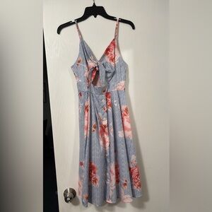 Fancy Inn Floral Striped flowy Dress size small